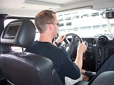 Dan Driving A Hummer 1